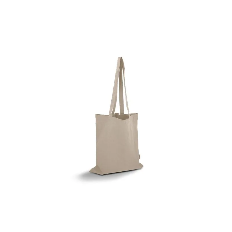 Tote Bag Écologique en 100% Coton Recyclé Personnalisé pas cher Matières : coton recyclé Couleurs : kaki impression logo haute q