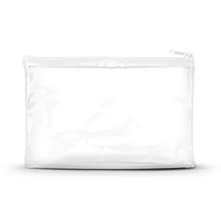 Trousse de Toilette Pratique et Élégante en PVC - Personnalisée Matières : carton Couleurs : gris impression haute définition