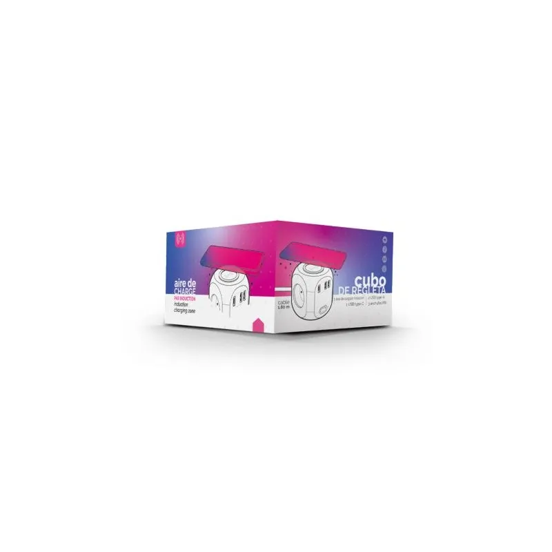 Cube Multiprise avec Induction - Chargez en Toute Simplicité