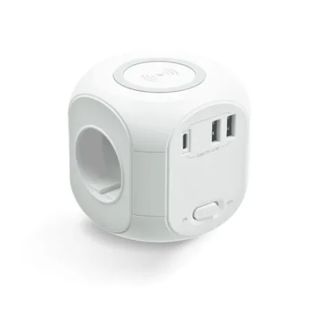 Cube Multiprise avec Induction - Chargez en Toute Simplicité