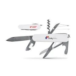 Couteau Multifonctions Personnalisé pour Entreprises Matières : acier Couleurs : blanc