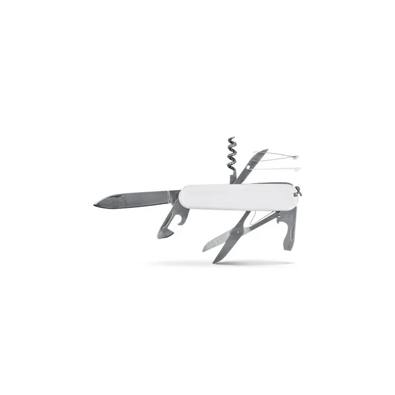 Couteau Multifonctions Personnalisé pour Entreprises Matières : acier Couleurs : blanc goodies publicitaire événementiel