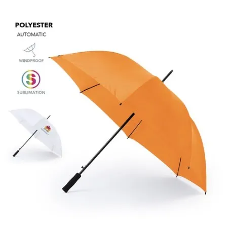 Parapluie XL Personnalisé et Publicitaire Panan Matières : polyester Couleurs : orange personnalisation rapide en France
