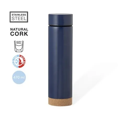 Bouteille Isotherme Écologique Personnalisée pas cher - Thermo Dantek Matières : ABS Couleurs : bleu objet promotionnel éco-resp