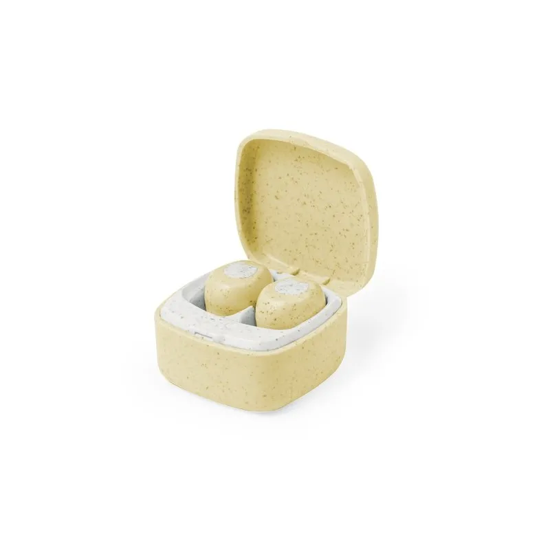 Écouteurs Écoresponsables Personnalisés pas cher Oriley Matières : nylon Couleurs : noir impression logo haute qualité