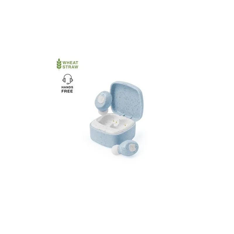 Écouteurs Écoresponsables Personnalisés pas cher Oriley Matières : métal Couleurs : blanc objet promotionnel éco-responsable