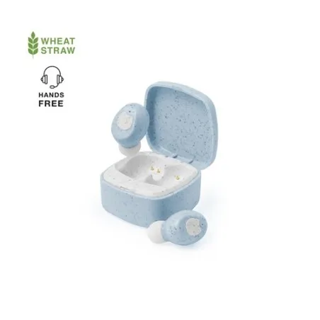 Écouteurs Écoresponsables Personnalisés pas cher Oriley Matières : métal Couleurs : blanc objet promotionnel éco-responsable