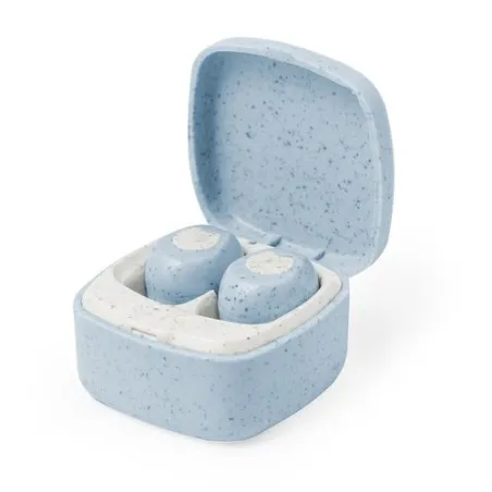 Écouteurs Écoresponsables Personnalisés pas cher Oriley Matières : métal Couleurs : blanc personnalisation rapide en France