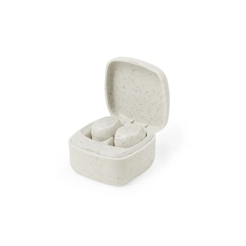 Écouteurs Écoresponsables Personnalisés pas cher Oriley Matières : métal Couleurs : blanc cadeau client original