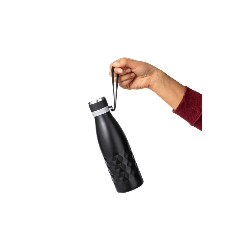 Bouteille Isotherme Thermique Écologique 550 ml Hexor Matières : caoutchouc Couleurs : orange objet promo petit budget