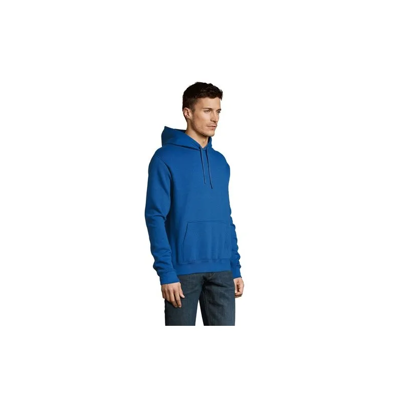 Sweat Capuche Écologique et Personnalisable | SLAM Matières : coton Taille textile : XL Couleurs : bleu marine marquage couleur 