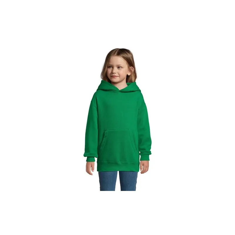 Sweat Capuche Personnalisé Écologique Parfait pour les Enfants | SLAM KIDS Taille textile : 4XL Couleurs : blanc goodies personn