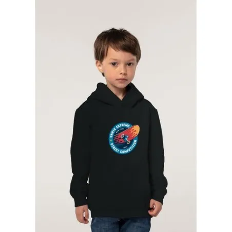 Sweat Capuche Personnalisé Écologique Parfait pour les Enfants | SLAM KIDS Taille textile : L Couleurs : rouge cadeau client ori