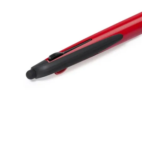 Stylet Multifonction Personnalisé en Bambou - Bille Milok Matières : polyester Couleurs : gris cadeau collaborateur premium