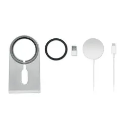 Chargeur portable magnétique personnalisé 15W pas cher - MELIS Matières : coton Taille textile : XS Couleurs : lin 2