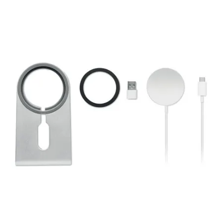 Chargeur portable magnétique personnalisé 15W pas cher - MELIS Matières : coton Taille textile : XS Couleurs : lin personnalisab