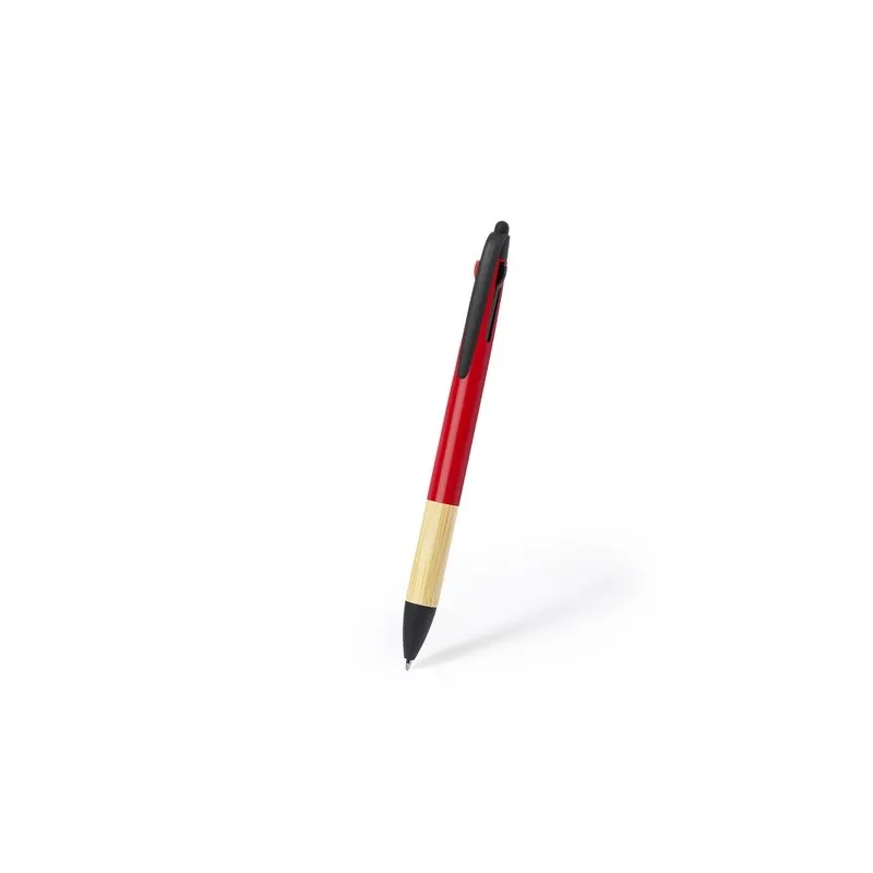 Stylet Multifonction Personnalisé en Bambou - Bille Milok Matières : polyester Couleurs : rouge Contenance : 10 L goodies entrep