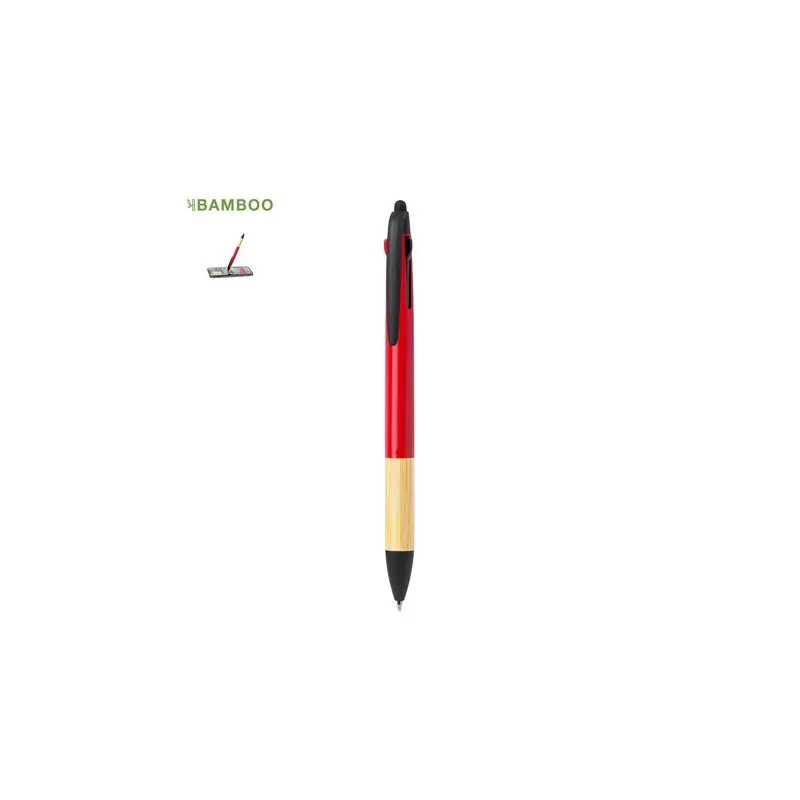 Stylet Multifonction Personnalisé en Bambou - Bille Milok Matières : polyester Couleurs : noir Contenance : 10 L personnalisatio