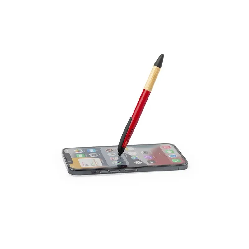 Stylet Multifonction Personnalisé en Bambou - Bille Milok Matières : polyester Couleurs : noir Contenance : 10 L objet promo pet