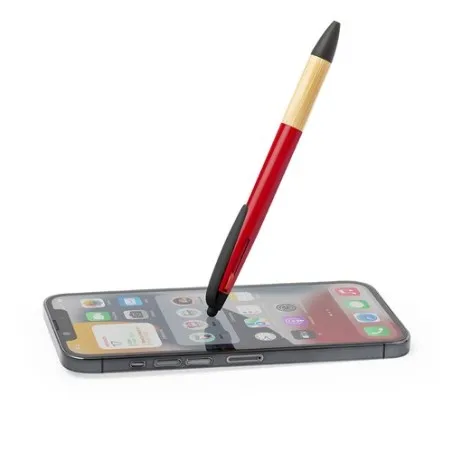 Stylet Multifonction Personnalisé en Bambou - Bille Milok Matières : polyester Couleurs : noir Contenance : 10 L objet promo pet