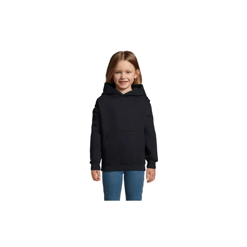 Sweat Capuche Personnalisé Écologique Parfait pour les Enfants | SLAM KIDS Taille textile : 5XL Couleurs : bleu marine impressio