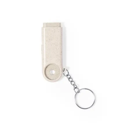 Porte-Clés Pratique et Écologique Monnaie Personnalisé Evelyn Matières : polyester Couleurs : bleu clair