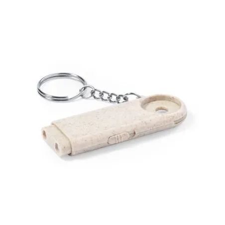 Porte-Clés Pratique et Écologique Monnaie Personnalisé Evelyn Matières : polyester Couleurs : bleu clair cadeau entreprise pas c
