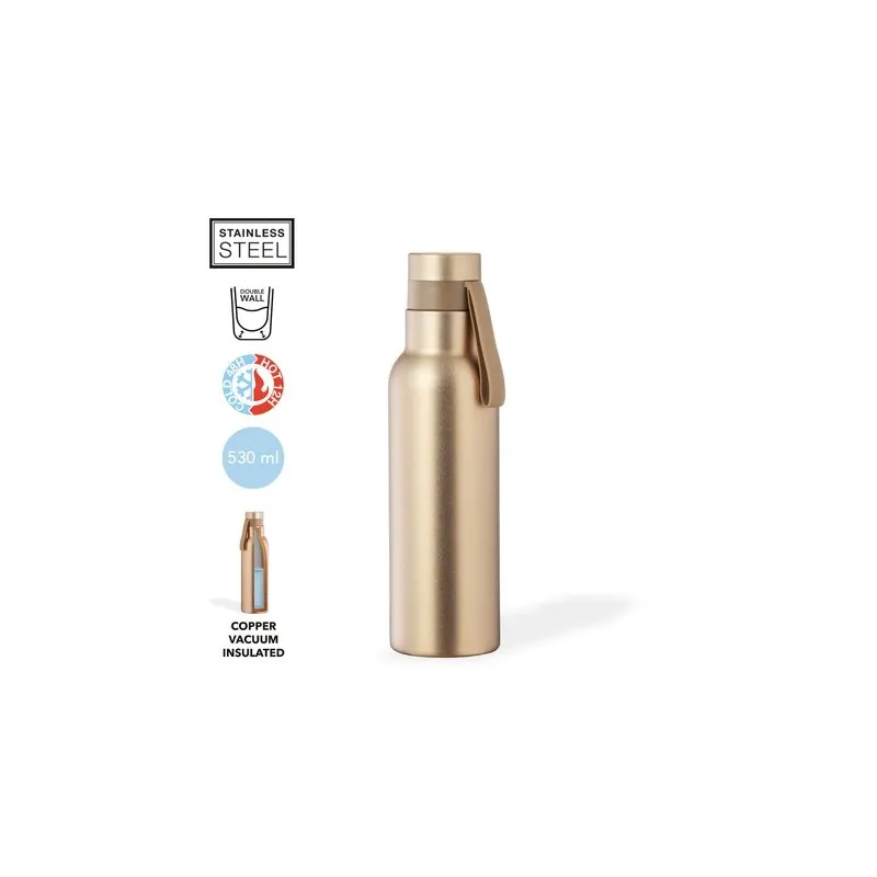 Gourde Isotherme Écologique Personnalisée 500ml Conserve le Chaud & Froid Roach Matières : polyester Couleurs : rouge objet prom