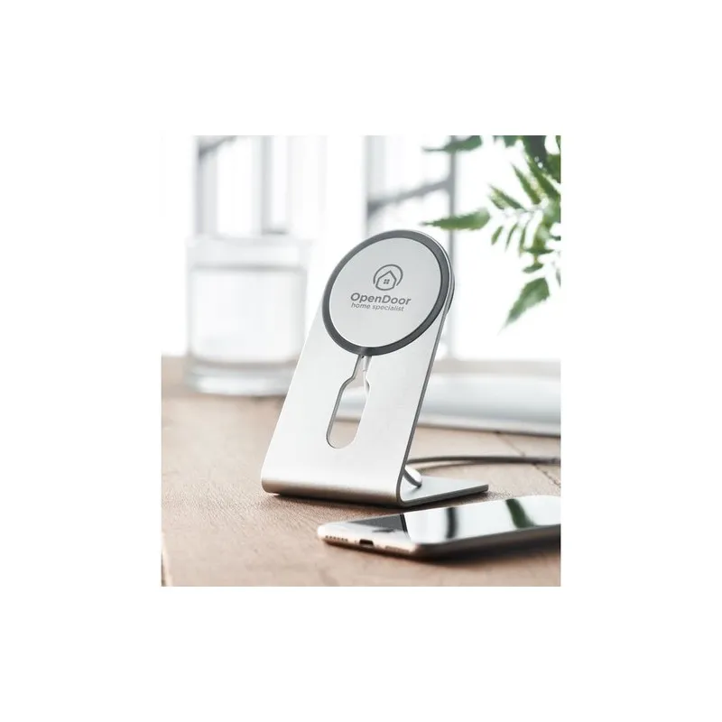 Chargeur portable magnétique personnalisé 15W pas cher - MELIS Matières : coton Taille textile : XS Couleurs : lin marquage lase