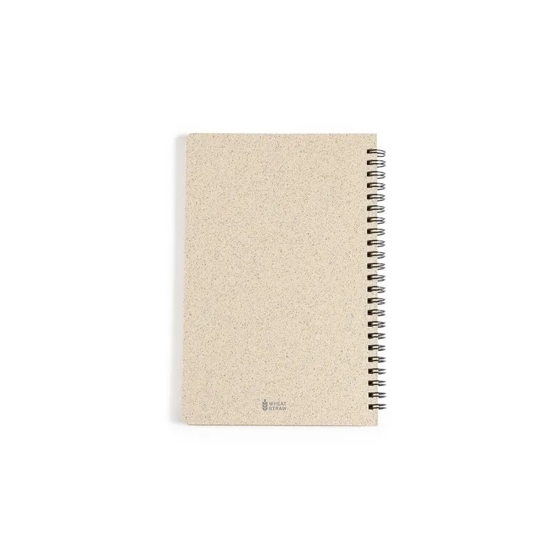 Cahier Écologique et Personnalisable - Roshan Matières : coton organique Couleurs : naturel personnalisation sur mesure