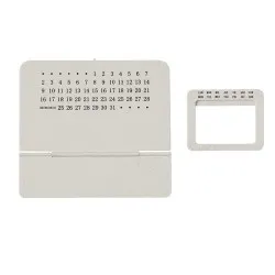 Calendrier perpétuel personnalisé pas cher Zegler Matières : pongée Couleurs : naturel