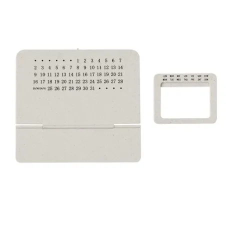 Calendrier perpétuel personnalisé pas cher Zegler Matières : pongée Couleurs : naturel