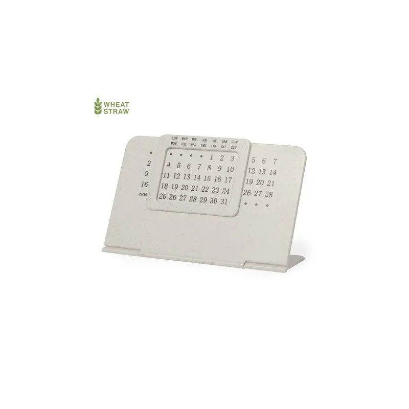 Calendrier perpétuel personnalisé pas cher Zegler Matières : pongée Couleurs : naturel personnalisable avec votre logo