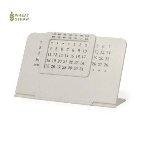 Calendrier perpétuel personnalisé pas cher Zegler Matières : pongée Couleurs : naturel personnalisable avec votre logo