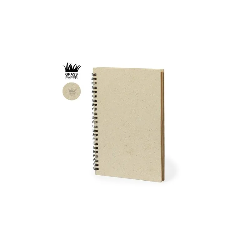 Cahier Éco-Responsable Personnalisé à Prix Abordable - Nigmar Matières : polyester Couleurs : naturel