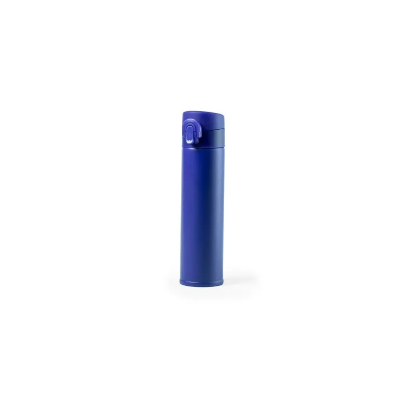 Bouteille isotherme écologique personnalisée - Thermo Poltax Matières : coton Couleurs : bleu goodies publicitaire durable