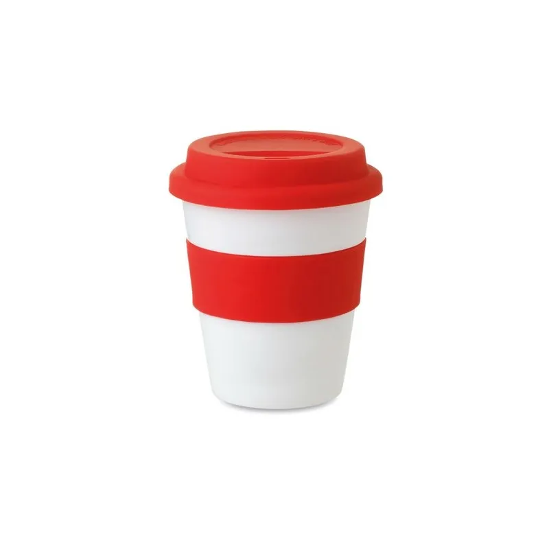 Gobelet Réutilisable PP avec Couvercle Silicone ASTORIA Personnalisé