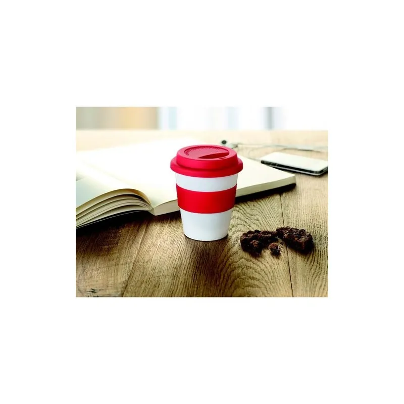 Gobelet Réutilisable PP avec Couvercle Silicone ASTORIA Personnalisé