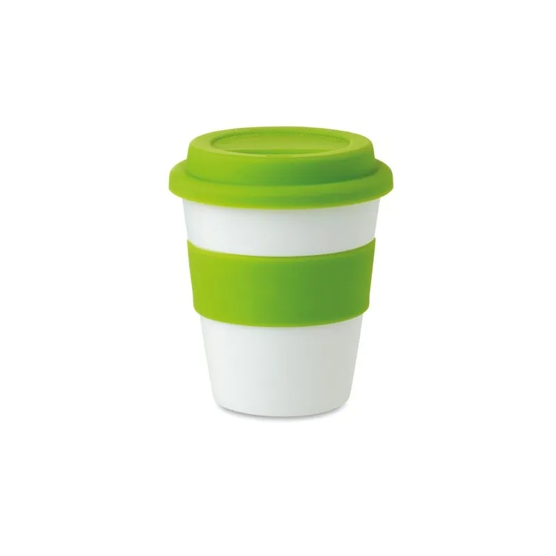 Gobelet Réutilisable PP avec Couvercle Silicone ASTORIA Personnalisé