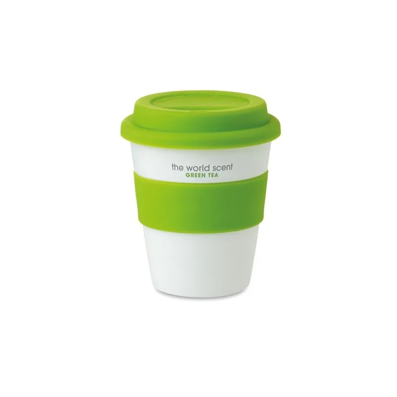 Gobelet Réutilisable PP avec Couvercle Silicone ASTORIA Personnalisé