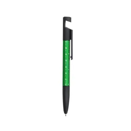 Stylo Multifonction Personnalisé 7 en 1 Écologique Payro Matières : tritan Couleurs : transparent personnalisation sur mesure