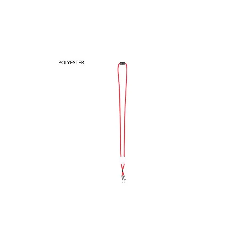Cordon Personnalisé Publicitaire Écologique - Lanyard Perux Matières : acier inoxydable Couleurs : blanc personnalisation rapide