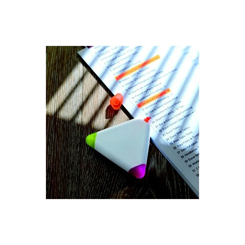 Surligneur Triangulaire 3 Couleurs - TRIANGULO