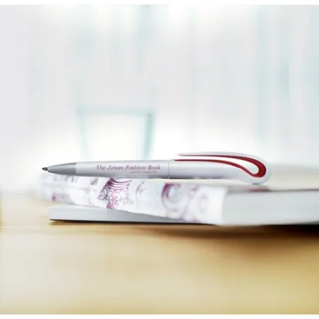 Stylo à bille personnalisé écologique en ABS WHITESWAN Matières : coton Taille textile : XL Couleurs : bleu marine foncé marquag