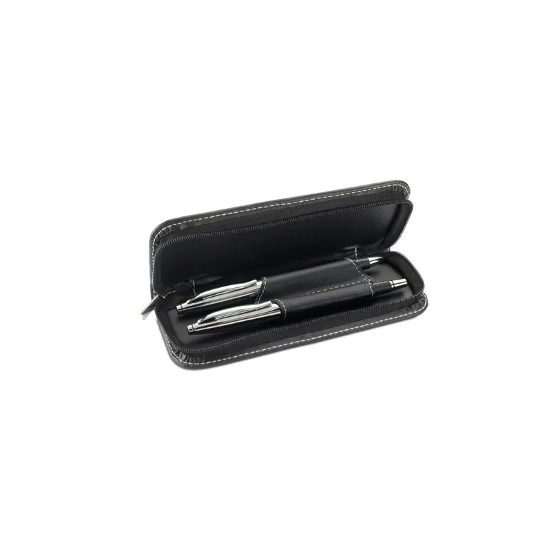 Parure de stylos roller et bille personnalisée élégante BALTIMORE Matières : coton Taille textile : XXL Couleurs : doré