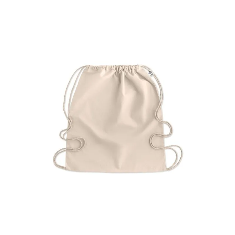 Sac à Cordon Éco-Responsable en Coton Organique Personnalisé - YUKI Matières : coton Taille textile : XL Couleurs : naturel cade