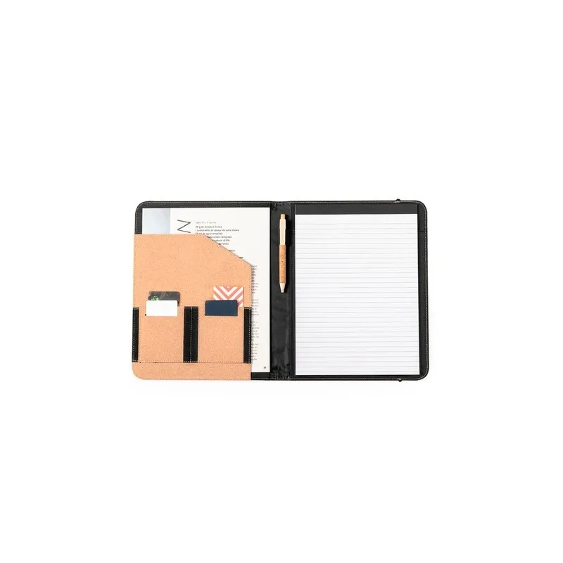 Porte-Documents Écologique Élégant Personnalisé Ohara Matières : PET recyclé Couleurs : noir cadeau entreprise pas cher