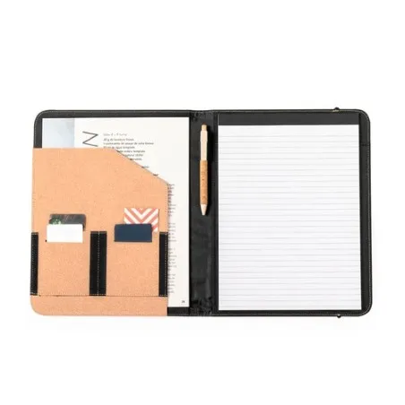 Porte-Documents Écologique Élégant Personnalisé Ohara Matières : PET recyclé Couleurs : noir cadeau entreprise pas cher