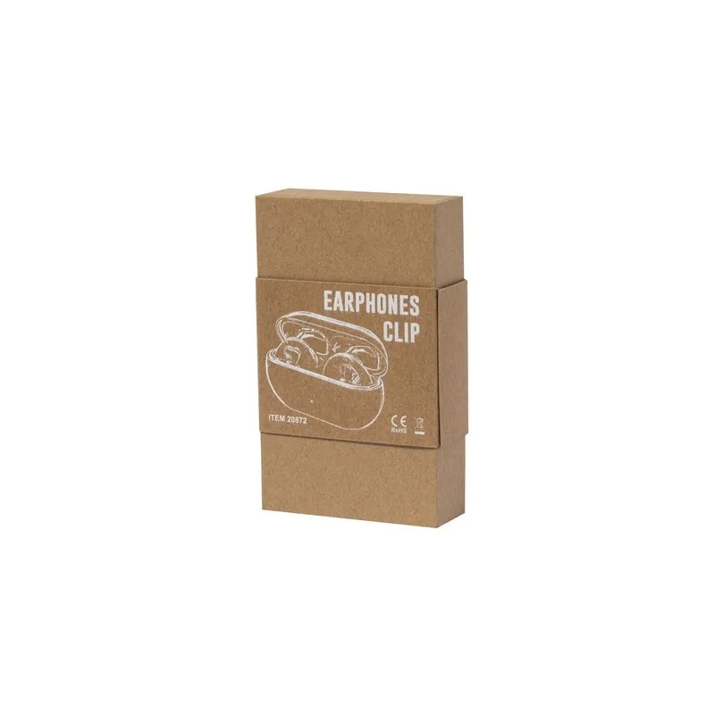 Écouteurs Bluetooth Confort Personnalisé pas cher Clip Gemston Matières : bambou Couleurs : bois objet publicitaire robuste