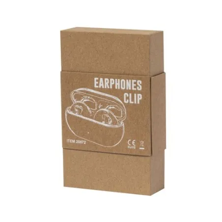 Écouteurs Bluetooth Confort Personnalisé pas cher Clip Gemston Matières : bambou Couleurs : bois objet publicitaire robuste